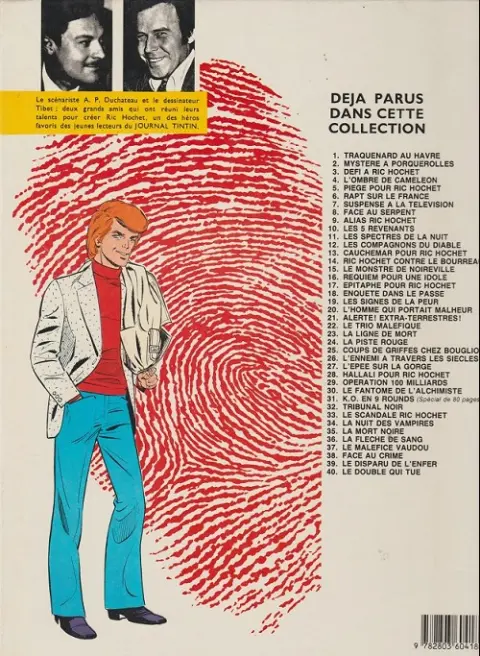 Verso de l'album Ric Hochet Tome 37 Le maléfice vaudou