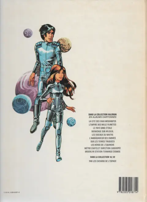 Verso de l'album Valérian Tome 10 Brooklyn Station - Terminus Cosmos