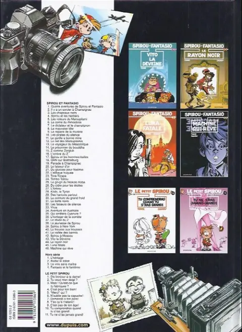 Verso de l'album Spirou et Fantasio Tome 37 Le réveil du Z