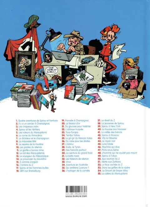 Verso de l'album Spirou et Fantasio Tome 42 pirou et Fantasio à Moscou