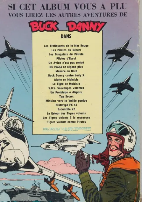 Verso de l'album Buck Danny Tome 18 Alerte en malaisie