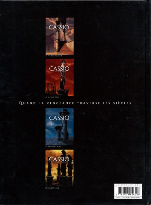 Verso de l'album Cassio Tome 4 Le dernier sang
