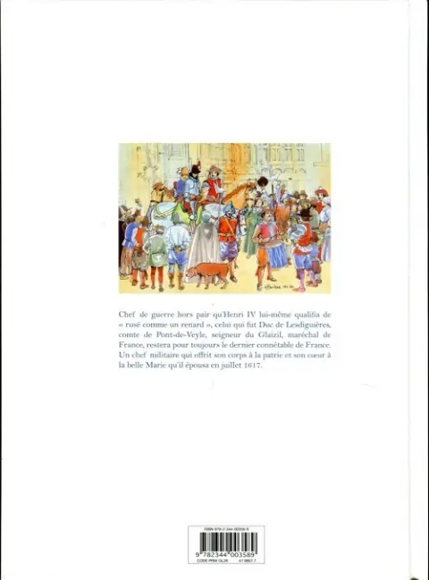 Verso de l'album Ce Diable de Lesdiguières