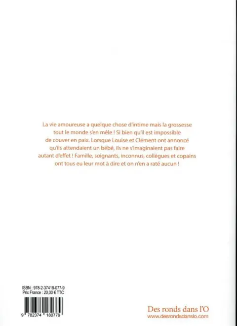 Verso de l'album Ma grossesse, tout le monde s'en mêle !