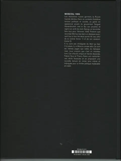 Verso de l'album Mort au Tsar Moscou année zéro
