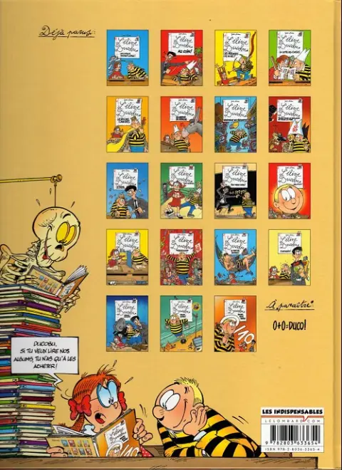 Verso de l'album L'Élève Ducobu Tome 12 280 de Q.I.
