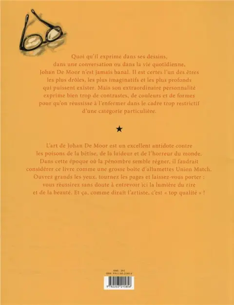 Verso de l'album Dessins d'humeur