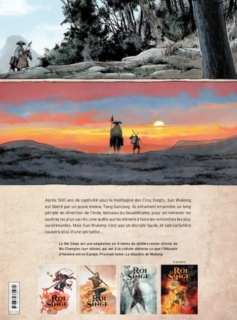 Verso de l'album Le Roi Singe 2 Le Voyage en occident