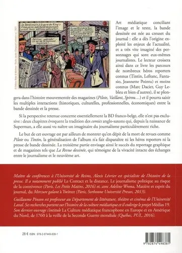 Verso de l'album Presse et bande dessinée Une aventure sans fin