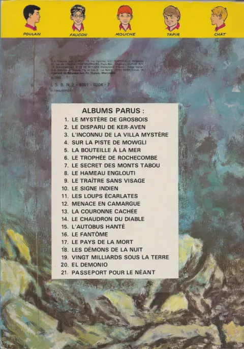 Verso de l'album La Patrouille des Castors Tome 14 Le chaudron du diable