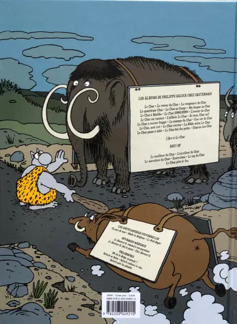 Verso de l'album Le Chat Tome 17 Le Chat Erectus