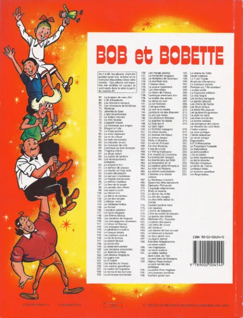 Verso de l'album Bob et Bobette Tome 132 Le dompteur de taureaux