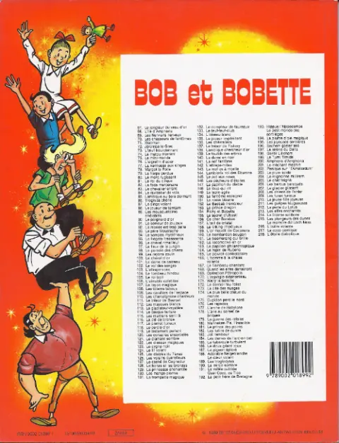 Verso de l'album Bob et Bobette Tome 207 Le glacier glissant