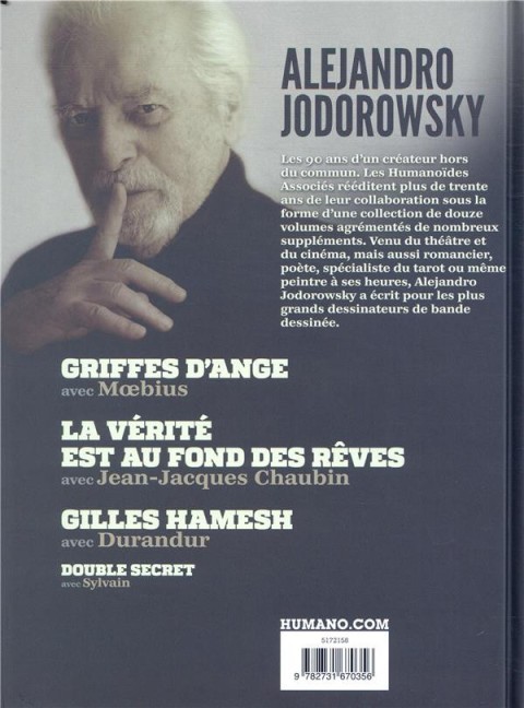 Verso de l'album Alejandro Jodorowsky 90e anniversaire Volume 8