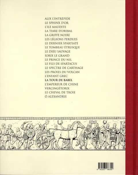 Verso de l'album Alix Tome 16 La tour de Babel
