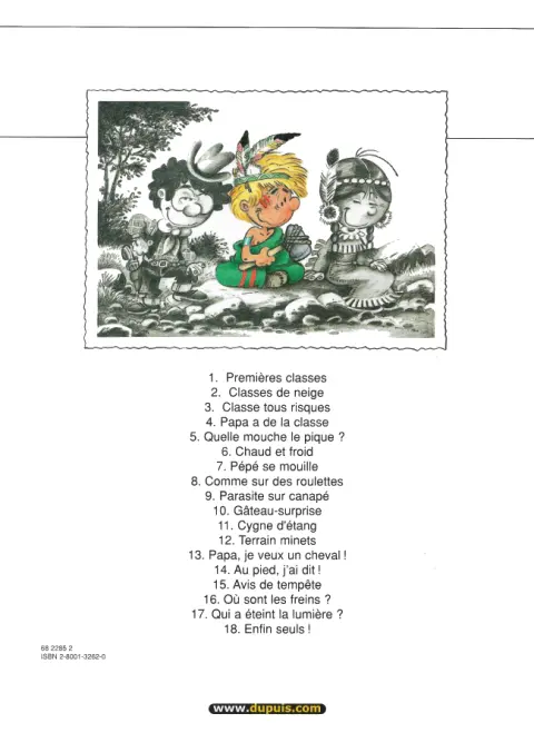 Verso de l'album Cédric Tome 17 Qui a éteint la lumière ?