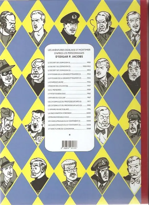 Verso de l'album Blake et Mortimer Tome 18 Le Sanctuaire du Gondwana