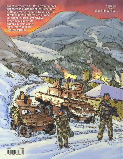 Verso de l'album Les aventures du colonel Mareuil Tome 1 Tempête dans le Caucase