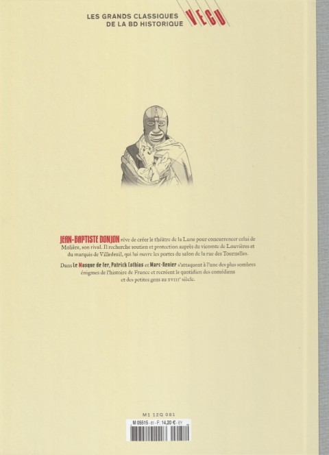 Verso de l'album Les grands Classiques de la BD Historique Vécu - La Collection Tome 82 Le masque de fer - Tome II : Qui vengera Barrabas?