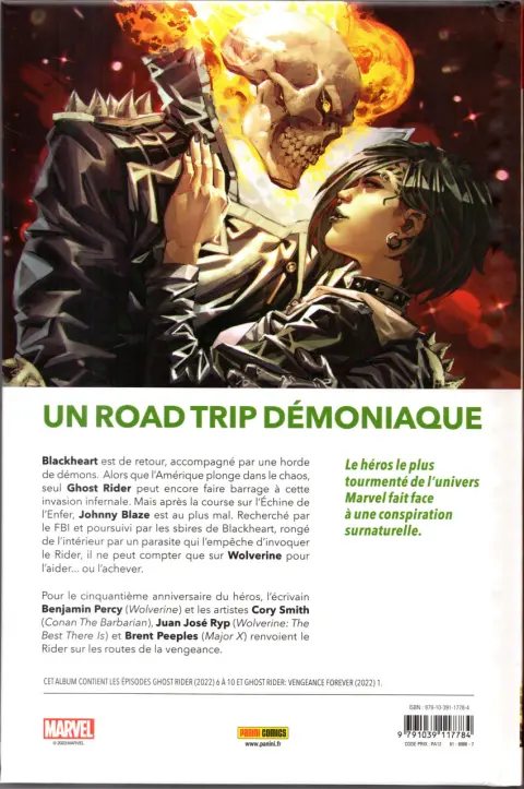 Verso de l'album Ghost Rider 2 L'exorcisme de Johnny Blaze