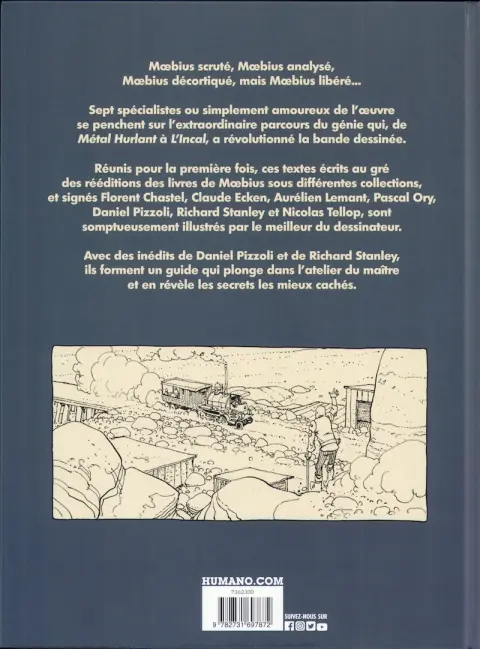 Verso de l'album Moebius Métamorphe
