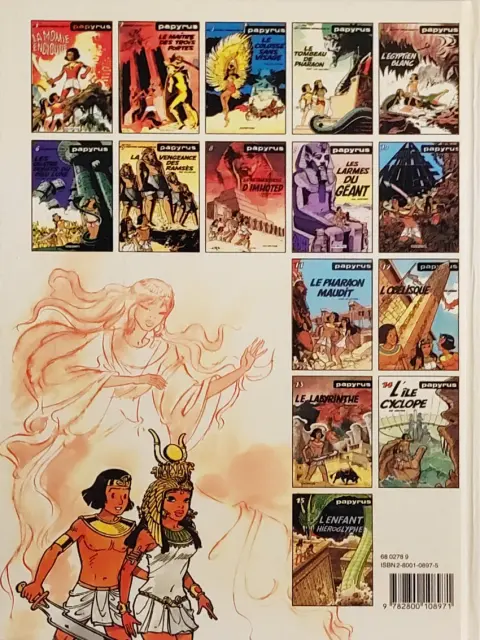 Verso de l'album Papyrus Tome 5 L'égyptien blanc