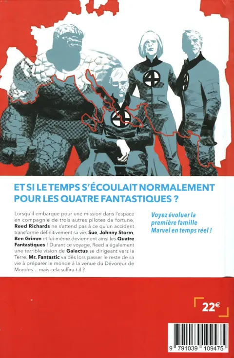 Verso de l'album Fantastic Four - L'histoire d'une vie
