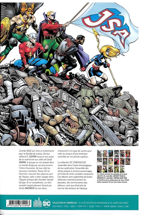 Verso de l'album Justice Society of America Chronicles 4 2002