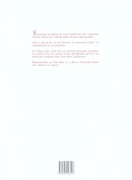 Verso de l'album Le Constat