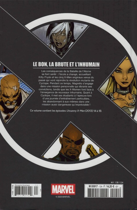 Verso de l'album X-Men - La Collection Mutante Tome 124 Le Bon, la Brute et l'Inhumain
