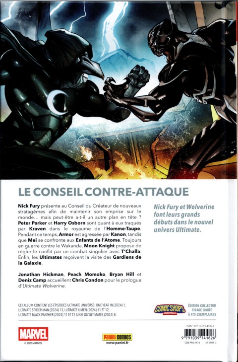 Verso de l'album Ultimate Universe 07