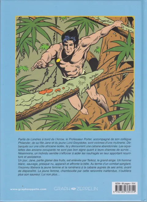 Verso de l'album Tarzan et le journal de Jane