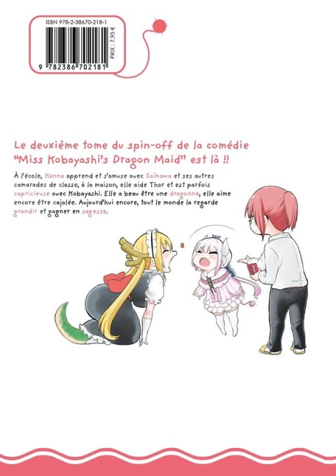 Verso de l'album Miss Kobayashi's Dragon Maid 2