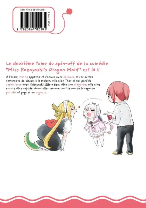 Verso de l'album Miss Kobayashi's Dragon Maid 2