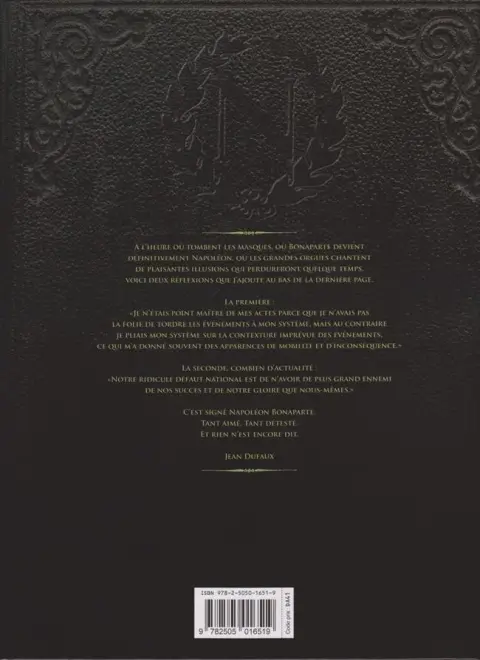 Verso de l'album Double masque Tome 6 L'hermine