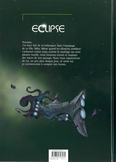 Verso de l'album Eclipse Tome 2 Dédale