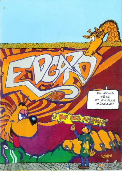 Verso de l'album Edgard, le Roi des Animaux