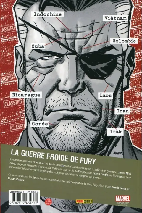 Verso de l'album Fury 2 A la guerre comme à la guerre