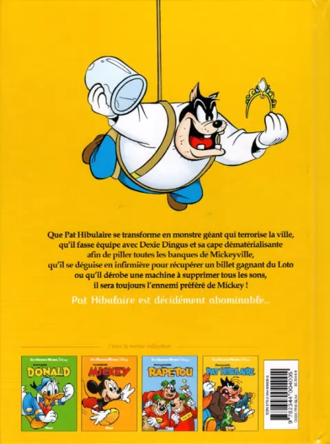Verso de l'album Les Grands Héros Disney Tome 4 Abominable Pat Hibulaire