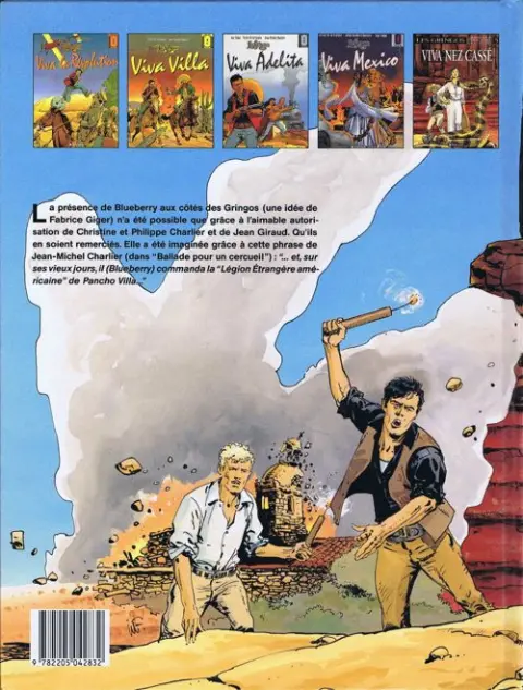 Verso de l'album Les Gringos Tome 5 Viva Nez Cassé
