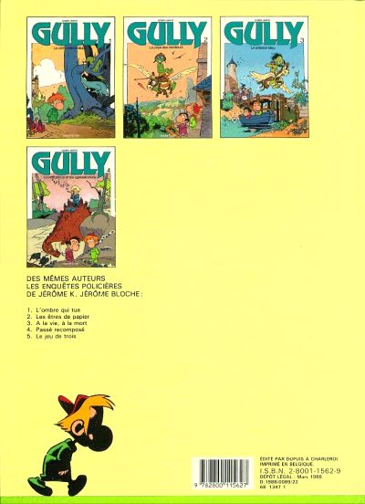 Verso de l'album Gully Tome 4 Le petit prince et les agressicotons