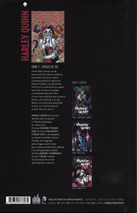 Verso de l'album Harley Quinn Tome 3 Dingue de toi