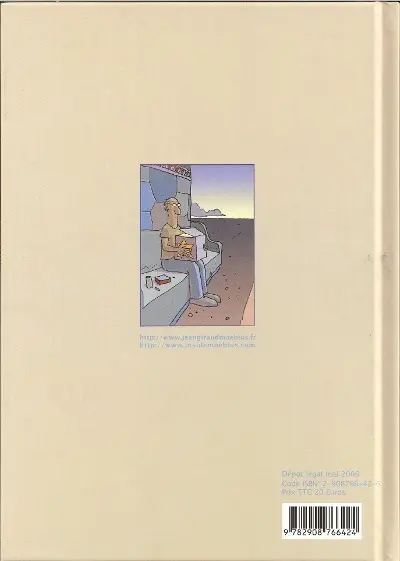 Verso de l'album Inside Moebius Tome 2