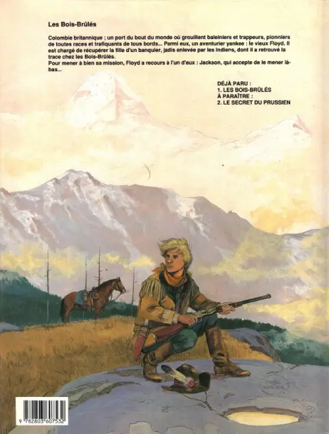 Verso de l'album Jackson Tome 1 Les bois brûlés