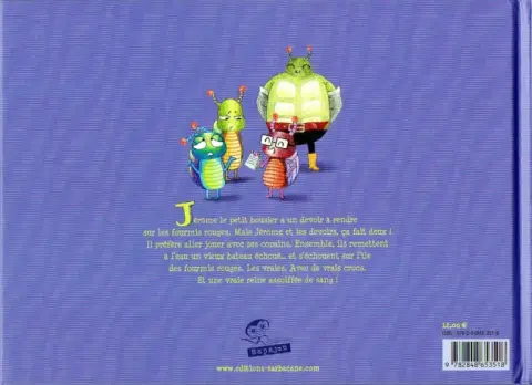 Verso de l'album Jérôme le petit bousier Jérôme et les fourmis rouges
