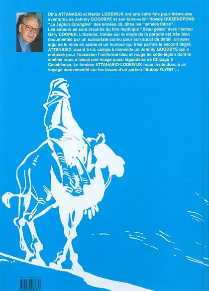 Verso de l'album Johnny Goodbye Tome 7 La légion étrangère