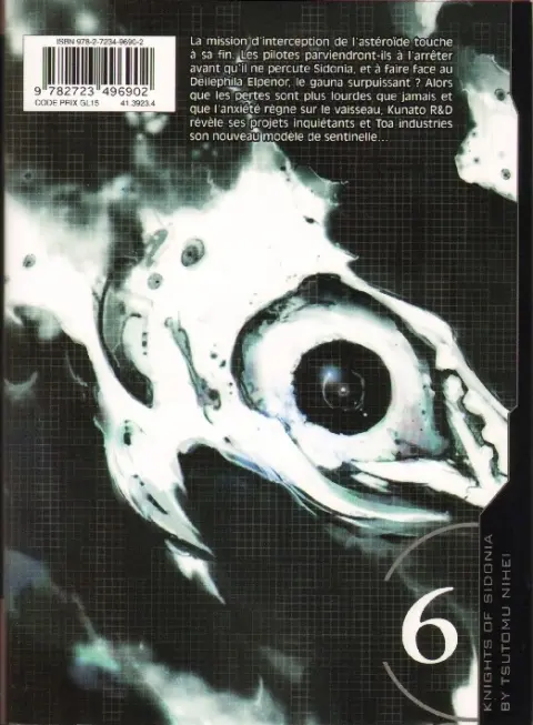 Verso de l'album Knights of Sidonia 6