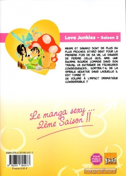 Verso de l'album Love junkies Saison 2 Tome 10