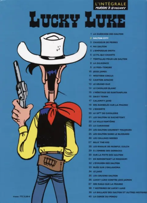Verso de l'album Lucky Luke Tome 2 Dalton City
