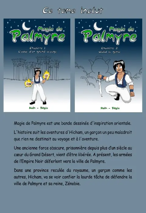 Verso de l'album Magie de Palmyre Tome 1